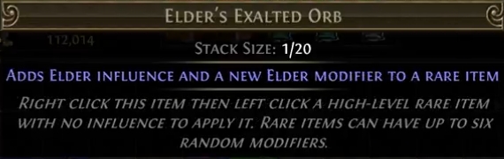 poe elder's exalted orb